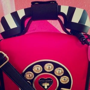 Brand New Pink Phone Betsey Johnson Purse